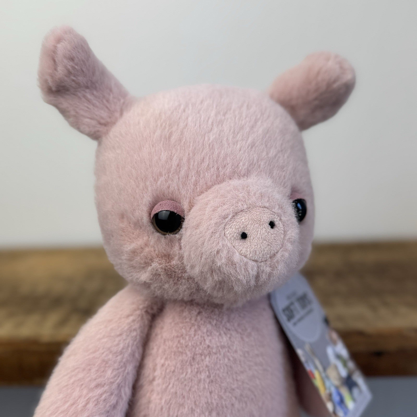 Jellycat Beepi Pig - Medium Fuzzy Piglet Soft Toy Retired Medium NWOT 12"