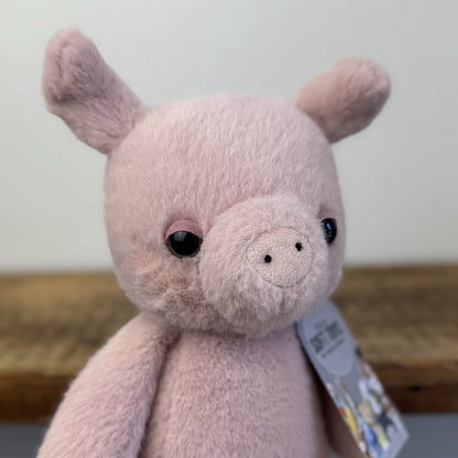 Jellycat Beepi Pig - Medium Fuzzy Piglet Soft Toy Retired Medium NWOT 12"