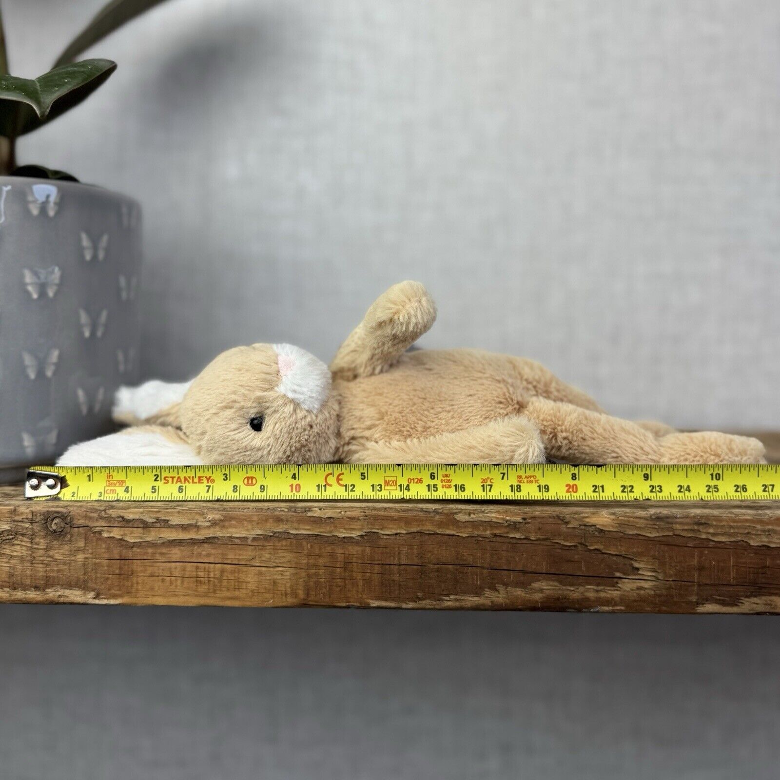 Jellycat Small Party Bunny (missing Dress) Small Honey Bunny With Long Legs 10”