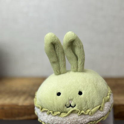 Jellycat Dainty Dessert Bunny Macaron - Green Bunny Amuseable New Without Tag 5”