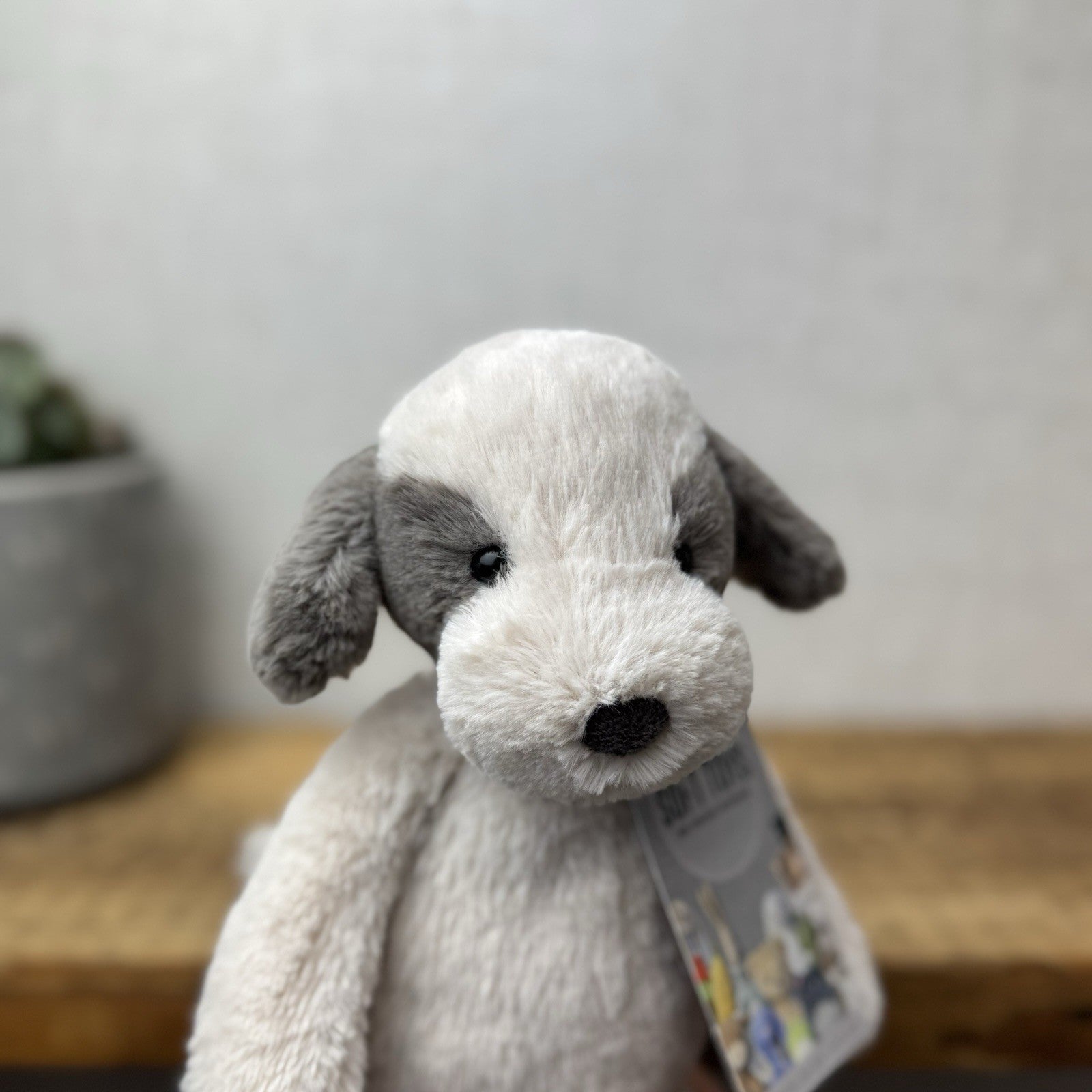 Jellycat Small Snugglet Barnaby Pup - Small Brown/Cream Dog Soft Retired 11"