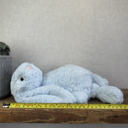 Jellycat Medium Bashful Blue Bunny - Baby Blue Rabbit Beanie Medium 12" (#2)