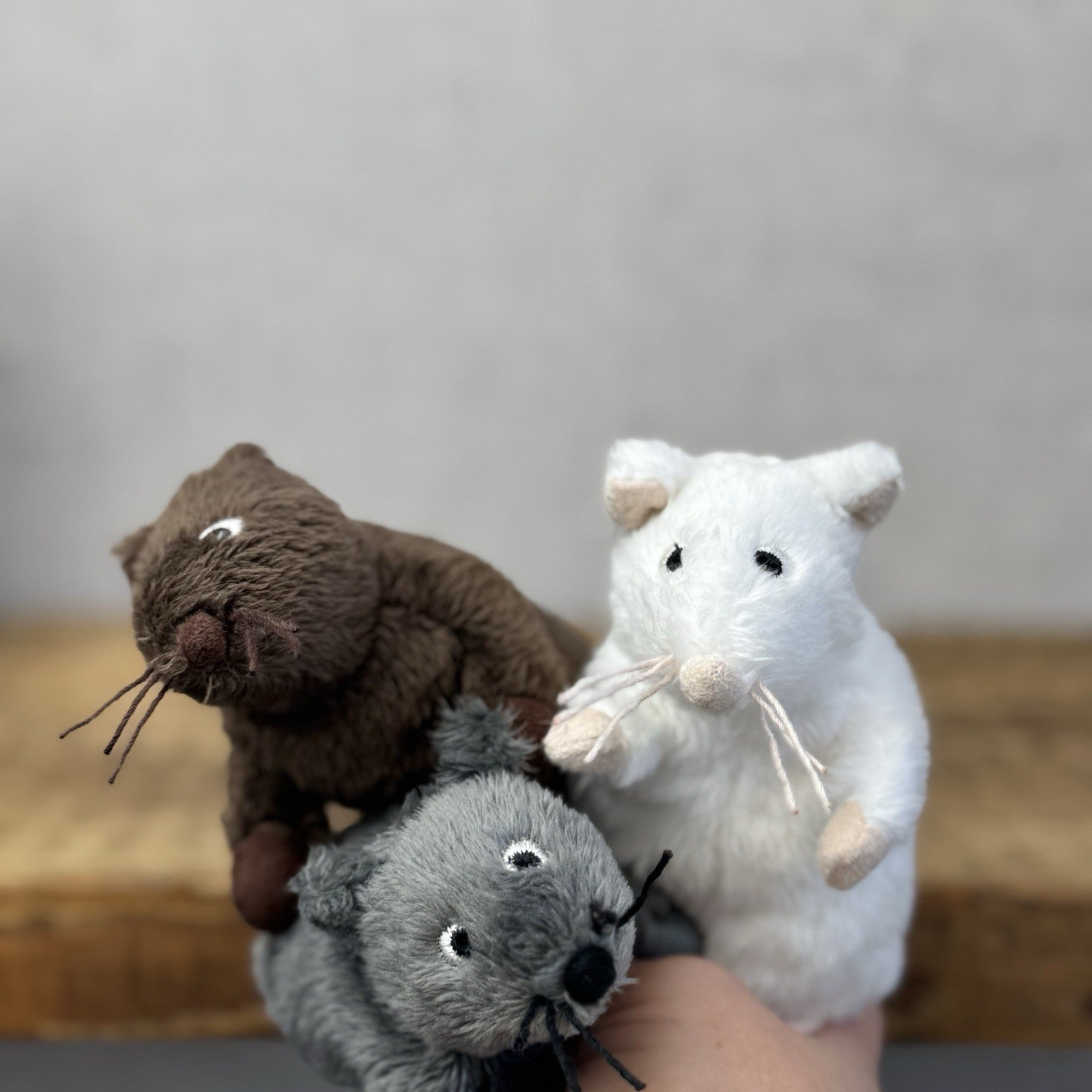 Ikea Gosig Mus Plush Mouse - Small Grey Mouse Soft Toy Discontinued Plush 4"