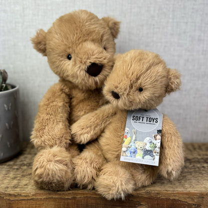 Jellycat Small Benjamin Bear - Maple Colour Small Beanie Bear Plush NWOT 10"