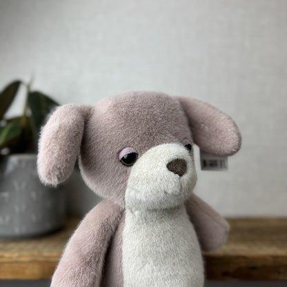 Jellycat Beepi Dog Medium Fluffy Soft Light Brown Plush Beanie With Tags 10”