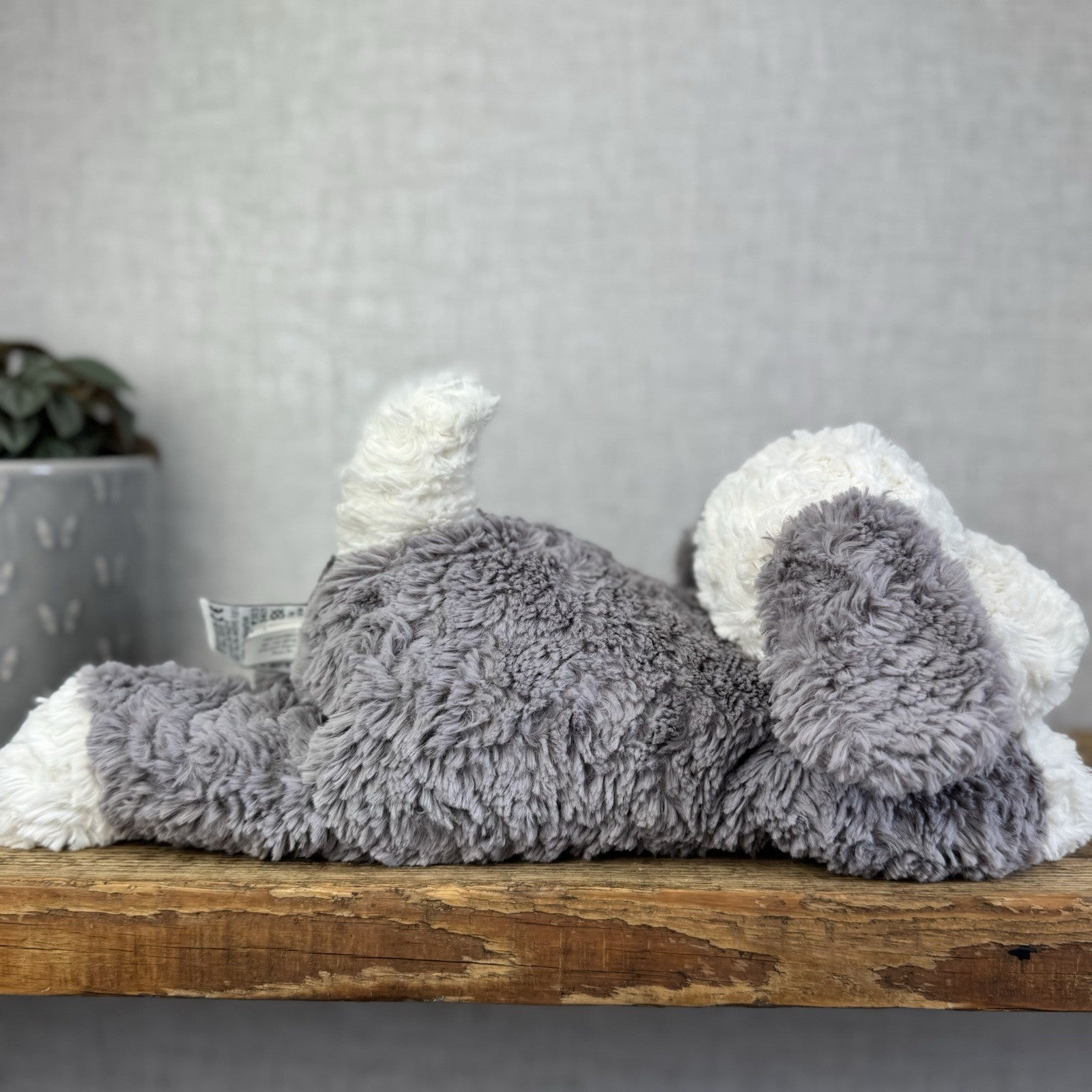 Jellycat Tumblie Sheepdog Grey & White Puppy Dog Soft Toy Plush Dog 12" (#4)