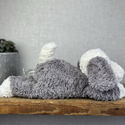 Jellycat Tumblie Sheepdog Grey & White Puppy Dog Soft Toy Plush Dog 12" (#4)