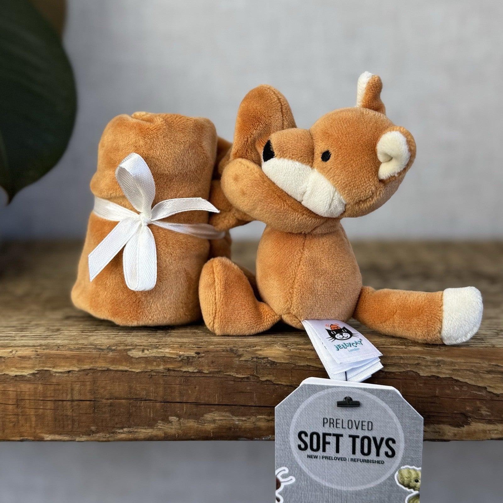 Jellycat My First Fox Soother - Orange Velour Fox Comfort Blanket Neutral (#2)