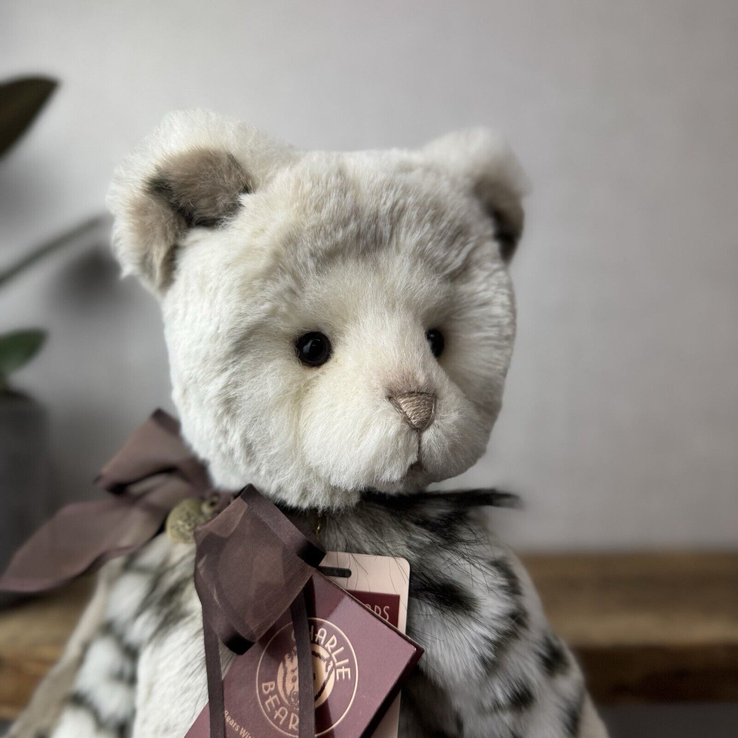 Charlie Bear Genevieve - Plumo Collection - Isabelle Lee Bear Neutral Bear 17”