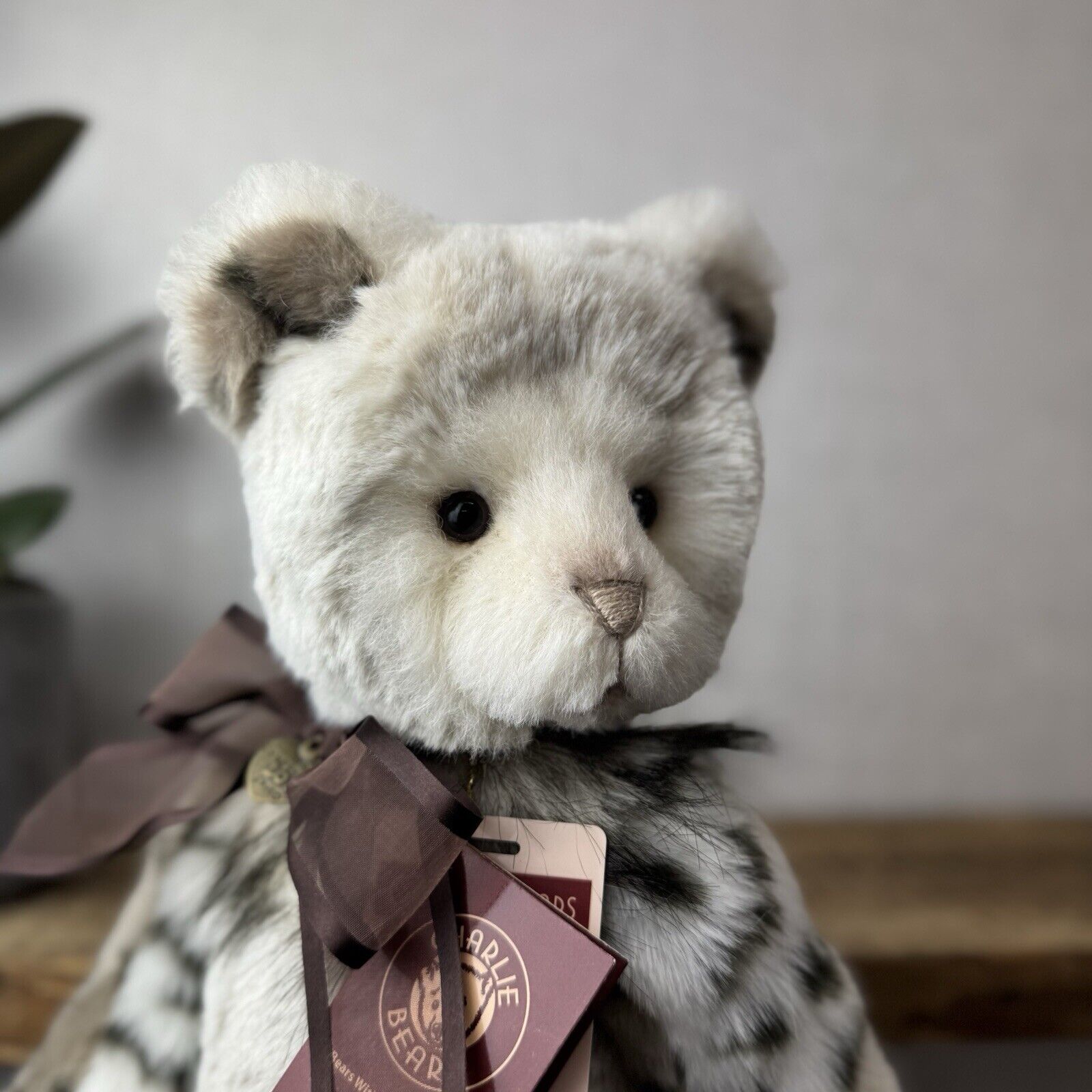 Charlie Bear Genevieve - Plumo Collection - Isabelle Lee Bear Neutral Bear 17”