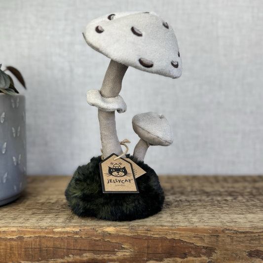 Jellycat Wild Nature Parasol Mushroom - Nordic Mushroom Plush Neutral With Tags