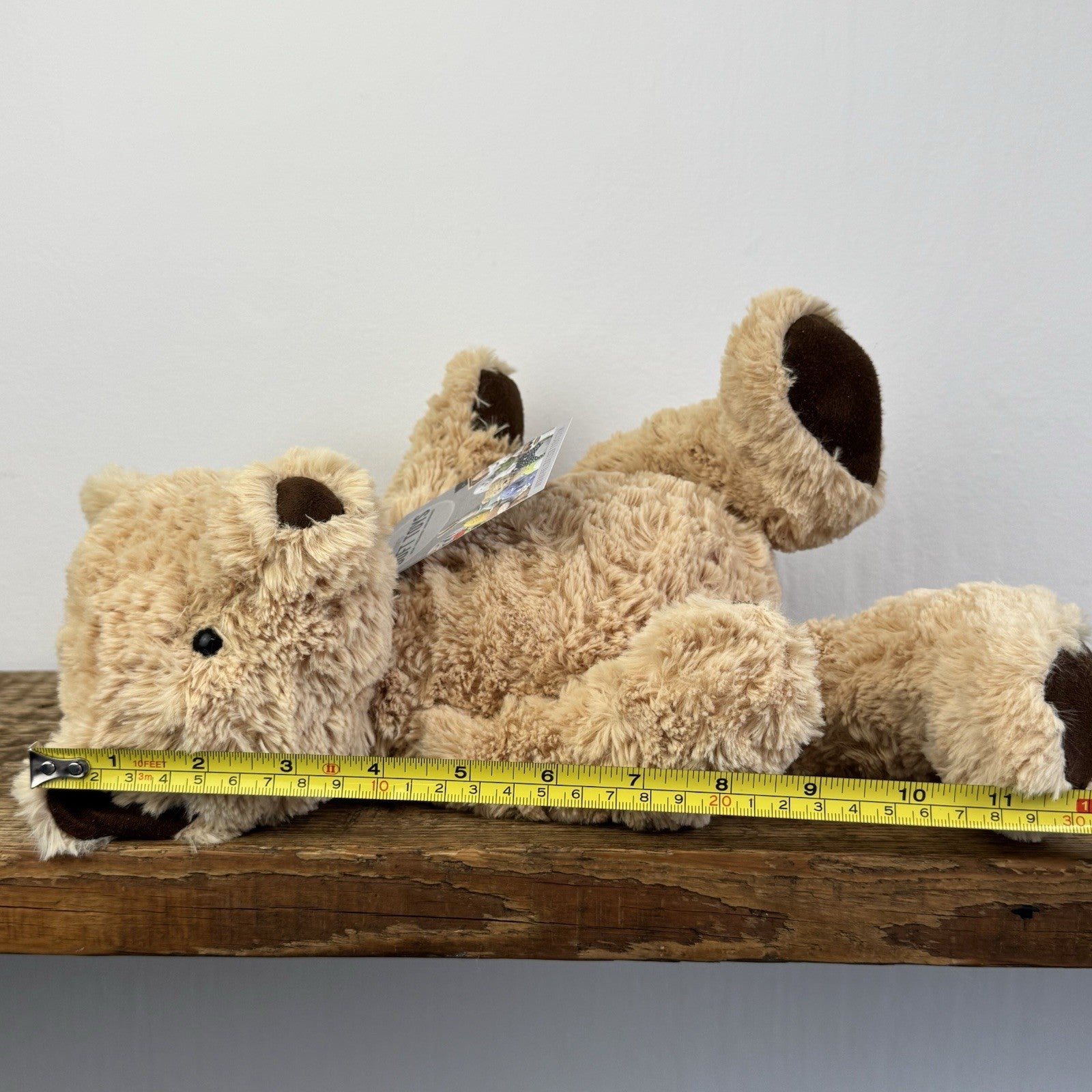 Jellycat Medium Edward Bear - Medium Golden Textured Bear Plush 12"