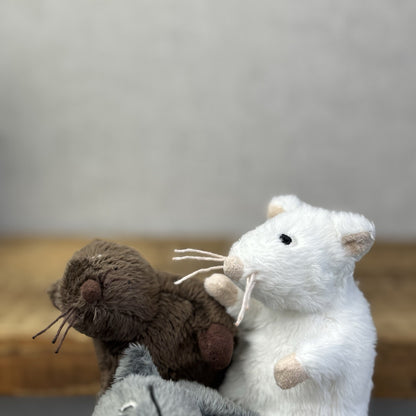 Ikea Gosig Mus Plush Mouse - Small Grey Mouse Soft Toy Discontinued Plush 4"