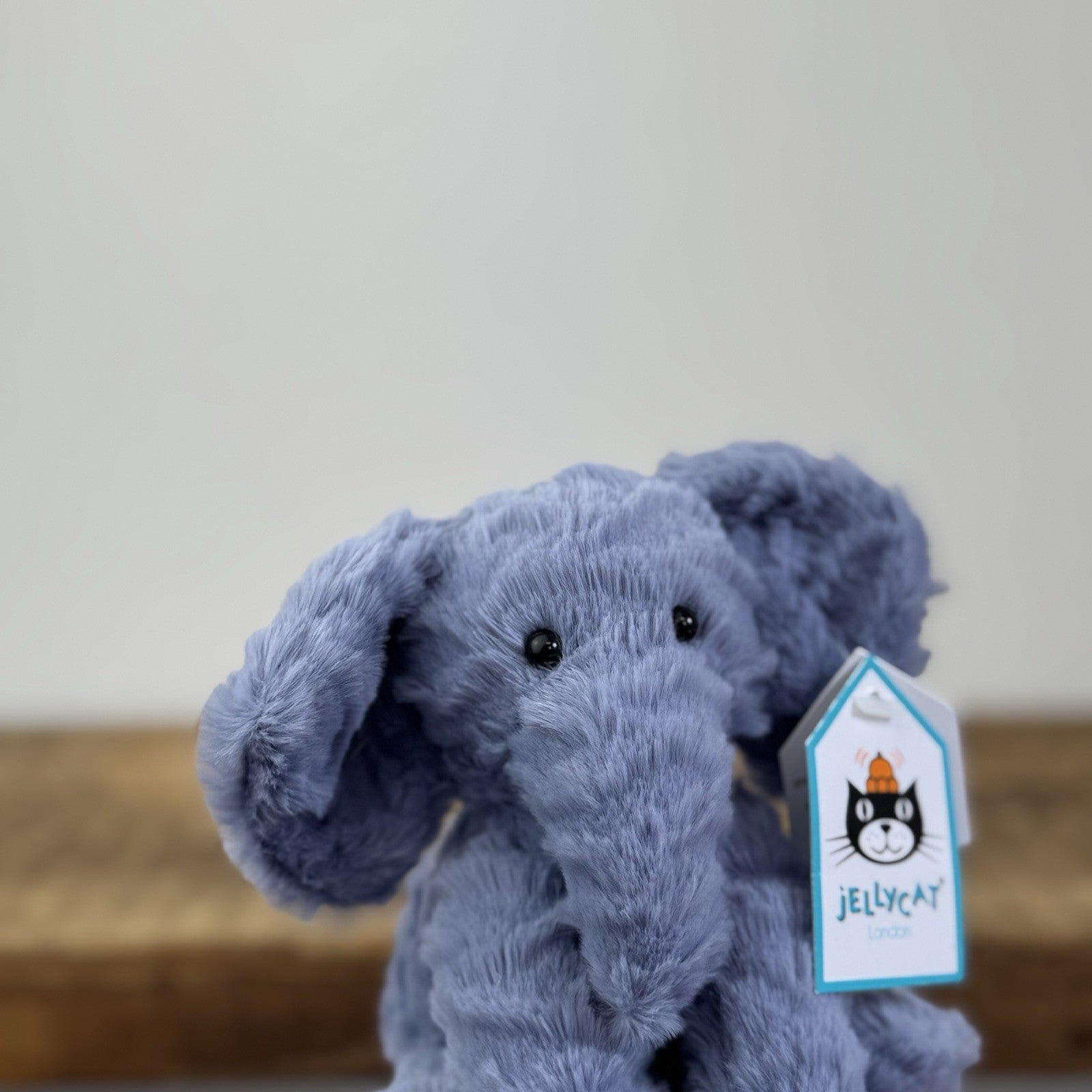 Jellycat Tiny Fuddlewuddle Elephant - Blue Soft Toy Retired Beanie New With Tags