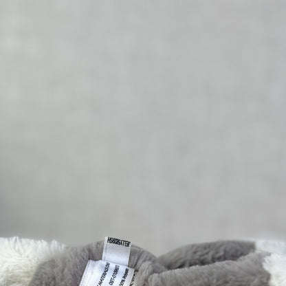 Jellycat Shooshu Puppy Soother Comfort Blanket Grey Retired Rare (Smudge Puppy)