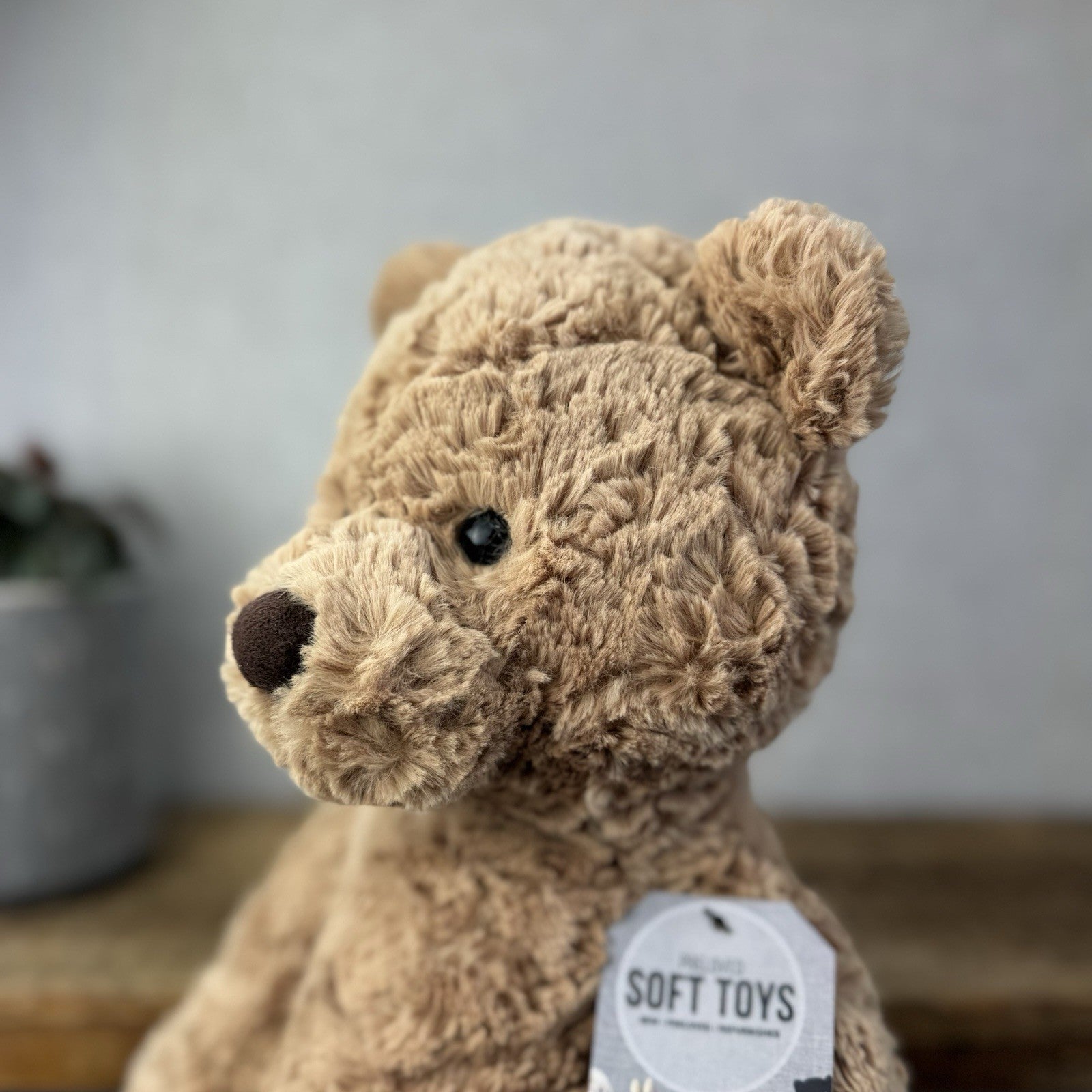 Jellycat Medium Bumbly Bear - Big Brown Retired Bear Soft Toy Beanie 18”