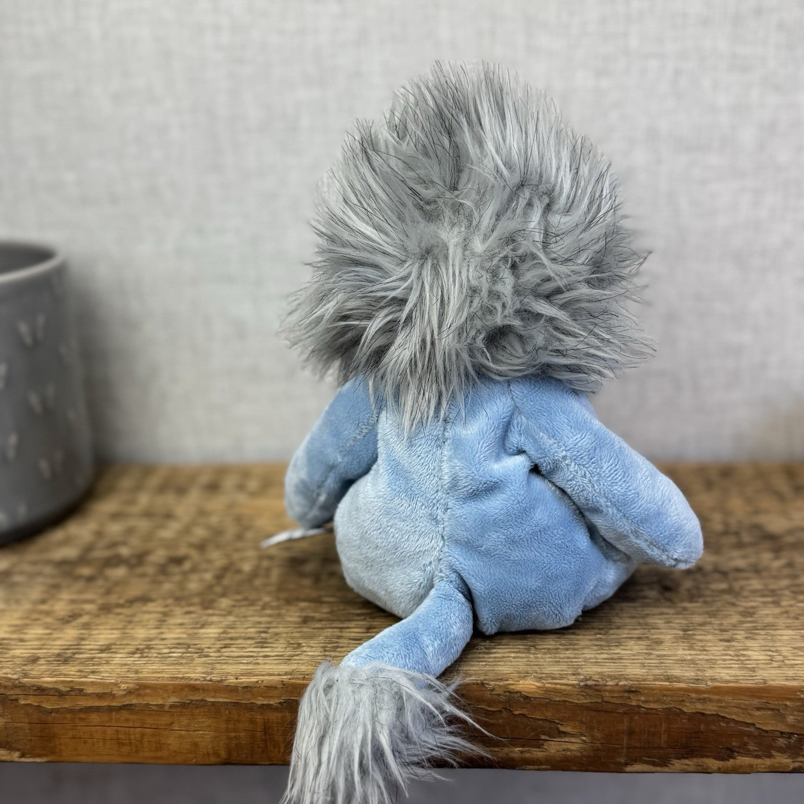 Blue Nose Friends Large Floppy Rocky Lion #15 11" Baby Blue Beanie Lion With Tag