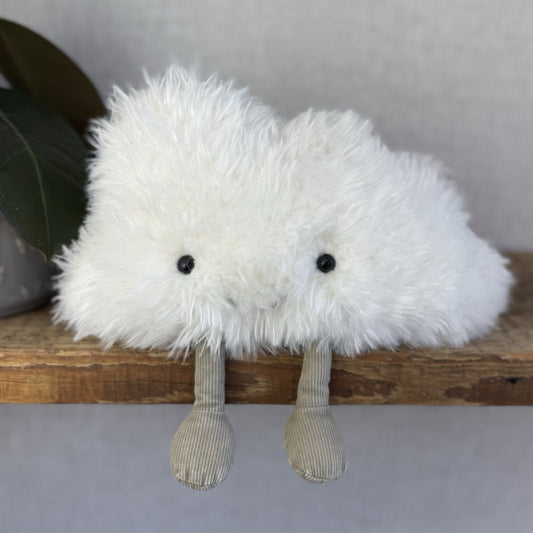Jellycat Medium Amuseable Cloud Retired Rare Soft Toy Weather Decor Plush Beanie
