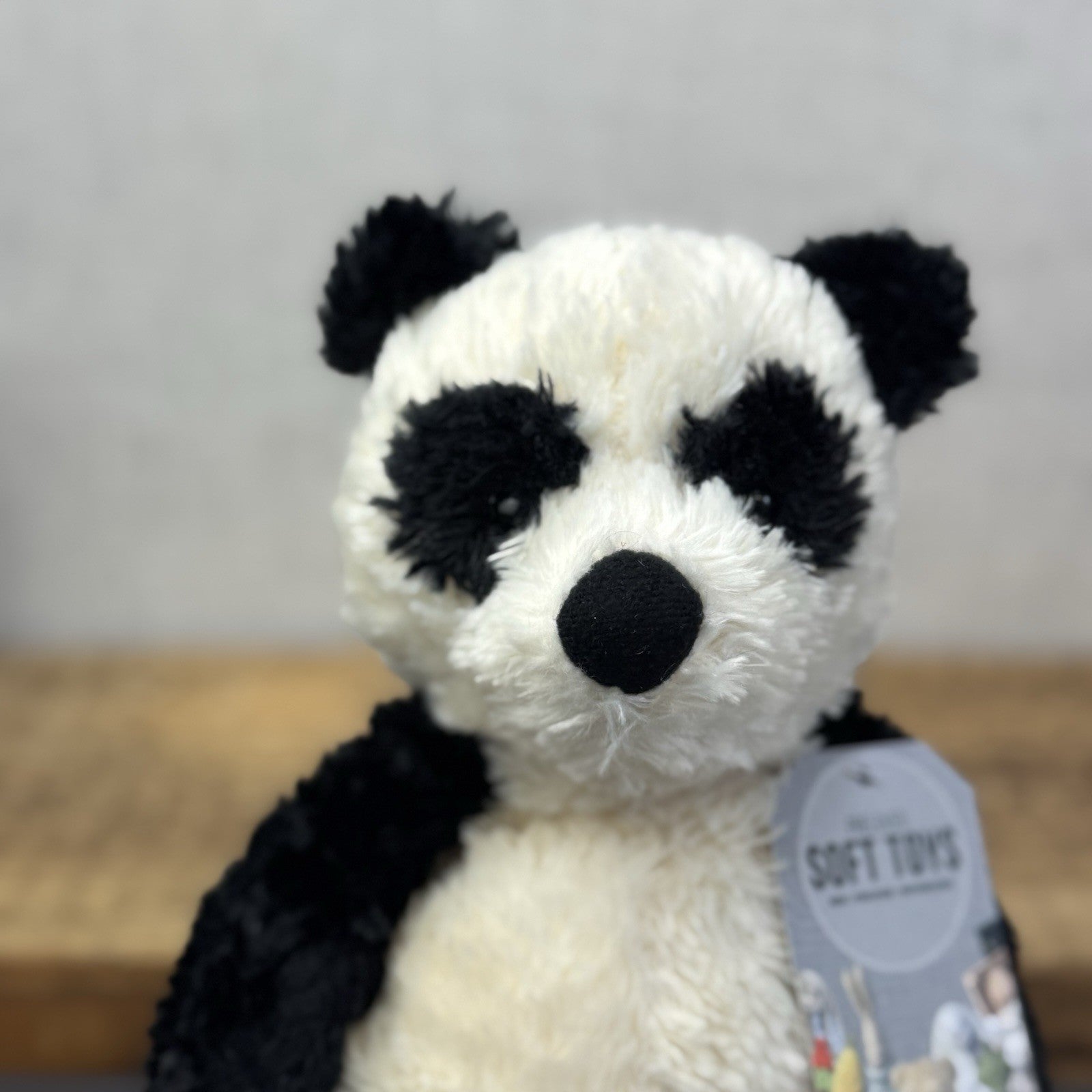 Jellycat Small Bartlesham Panda Teddy Small Size Vintage Collectible Beanie 11”