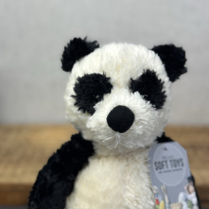 Jellycat Small Bartlesham Panda Teddy Small Size Vintage Collectible Beanie 11”