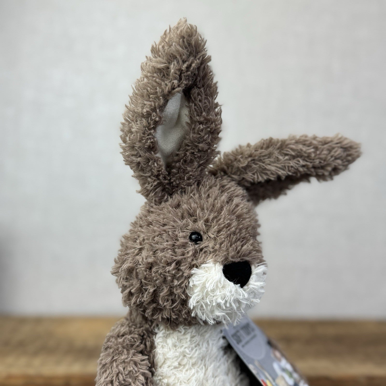 Jellycat Hetty Hare - Brown Curly Haired Rabbit Medium Soft Toy Retired 12"
