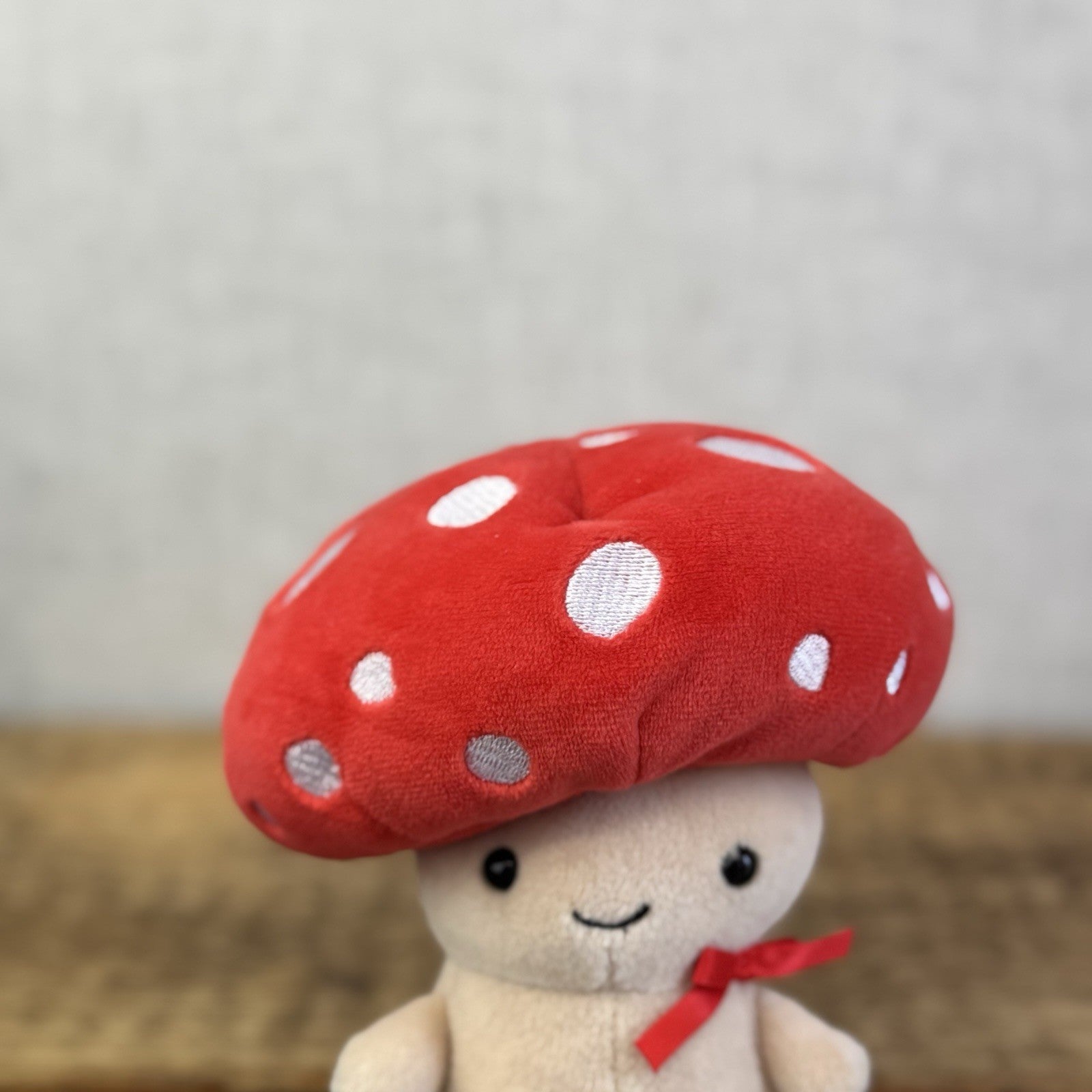 Jellycat Fun-Guy Robbie Red Mushroom Jellycat Plush Cute Kawaii Small 8”
