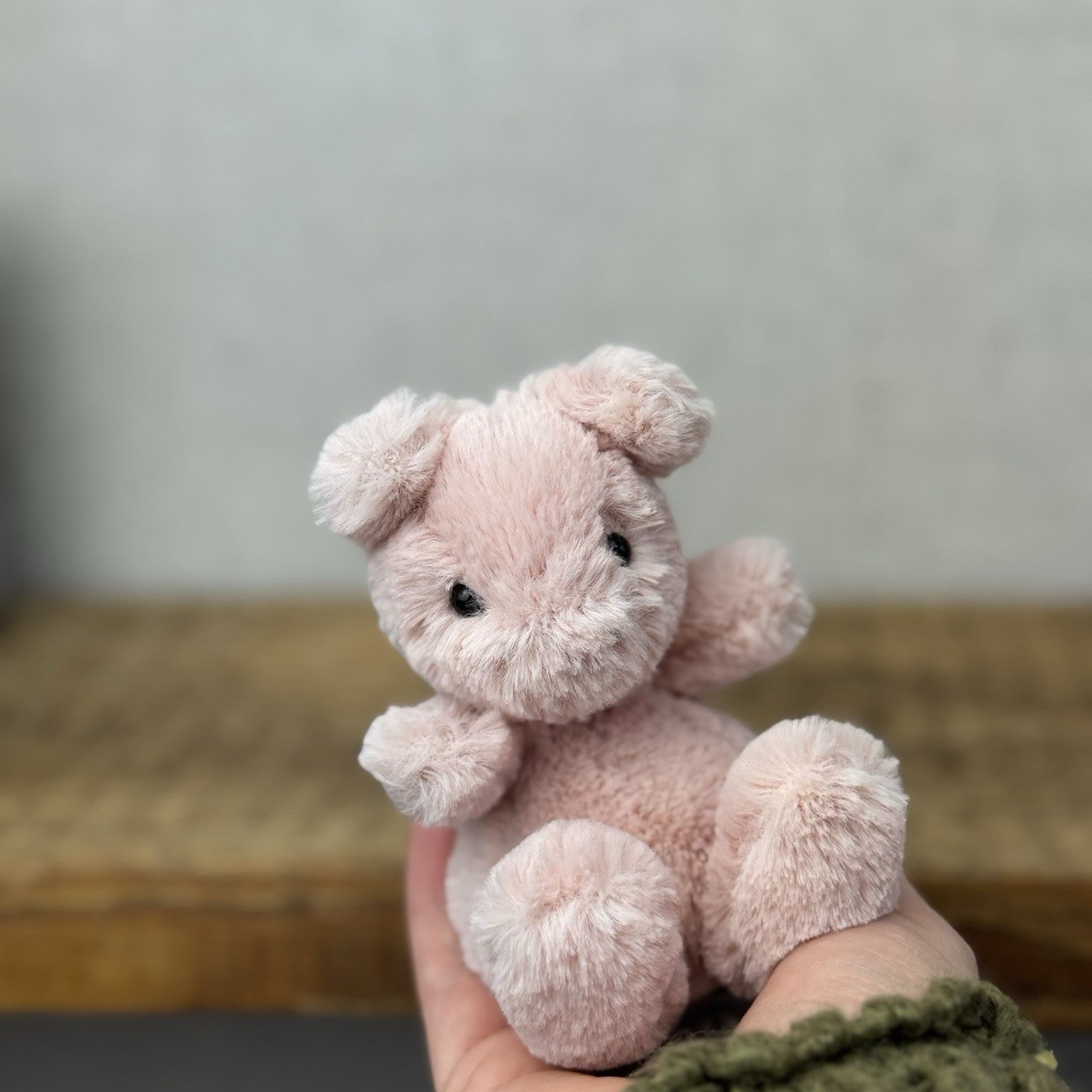 Jellycat Baby Poppet Piglet - Miniature Beanie Pink Pig Tiny Soft Toy Rare 4”