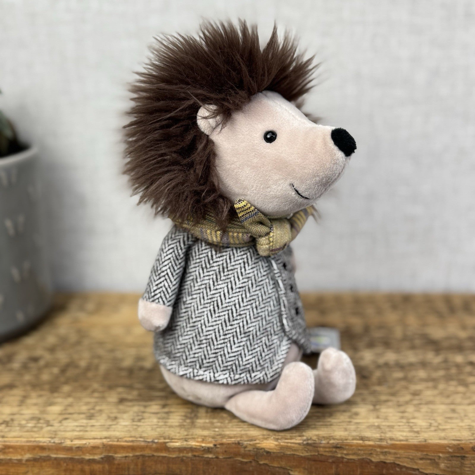 Jellycat Riverside Ramble Hedgehog - Waistcoat Wind In The Willows Retired 10”