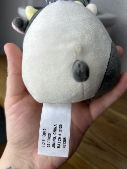 Squishmallow Connor The Cow Clip Keyring Mini Kelly Toy 4 inches 2020