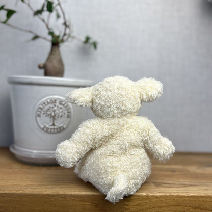Jellycat Sguidgy Lamb - Small Squidgy Lamb - Vintage Small Curly Fur Lamb 10"