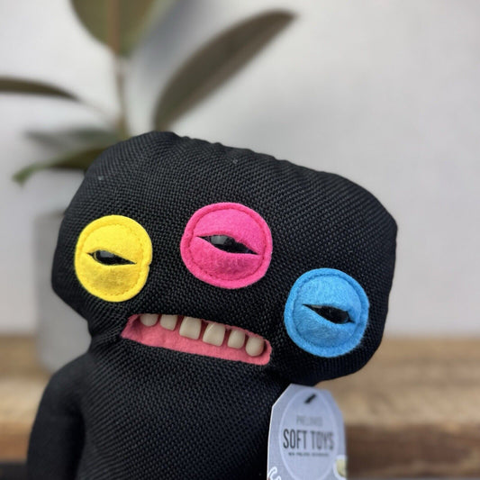 Fuggler Funny Ugly Monster Laboratory Misfit Annoyed Alien Black Multi 9"