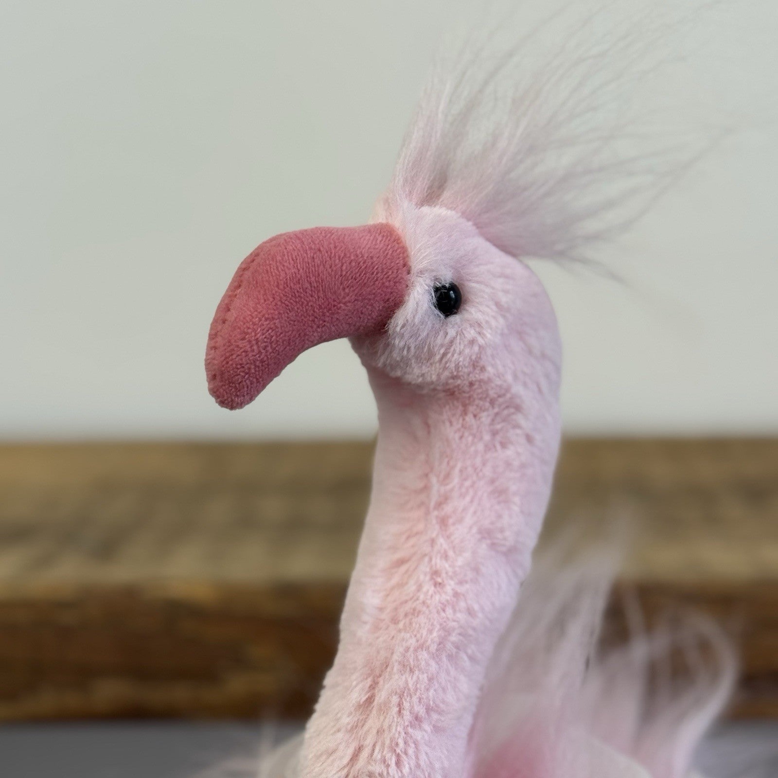 Jellycat Small Flo Maflingo - Fluffy Pink Flamingo Beanie With Tags (imperfect)