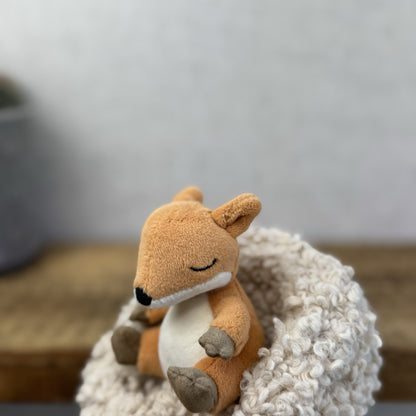 Jellycat Hibernating Fox - Baby Fox In A Nest Soft Toy Plush Cute NwOT 5”