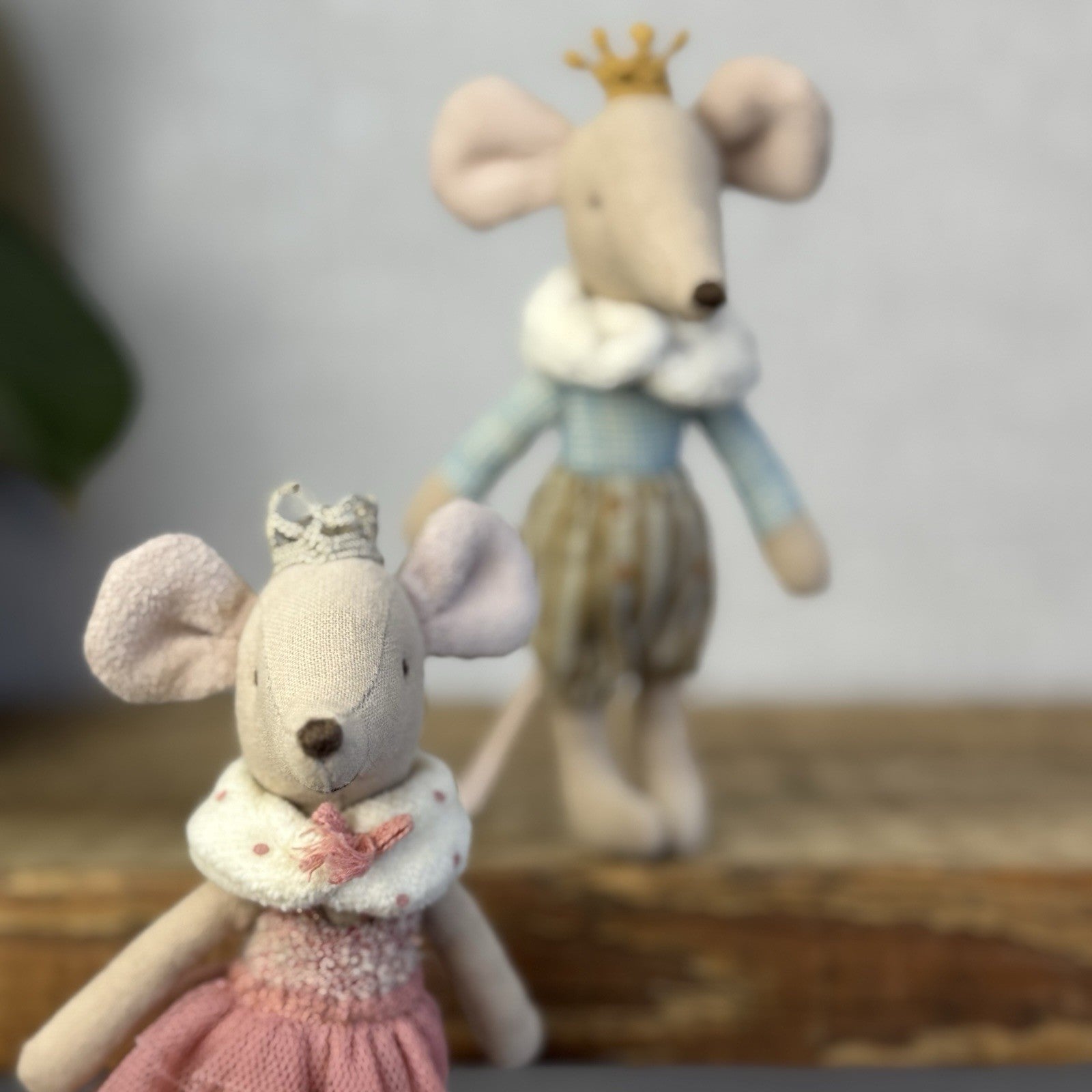 Maileg Prince & Princess Mouse - Big Brother & Sister Royal Mice Retired NWOT