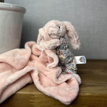 Jellycat Bedtime Blossom Blush Bunny Soother ~ Bunny In Pj Soother Retired 