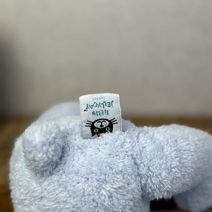 Jellycat Blue Bebe Bear - Little Jellycat Soft Fleecy Blue Baby Bear Plush Rare