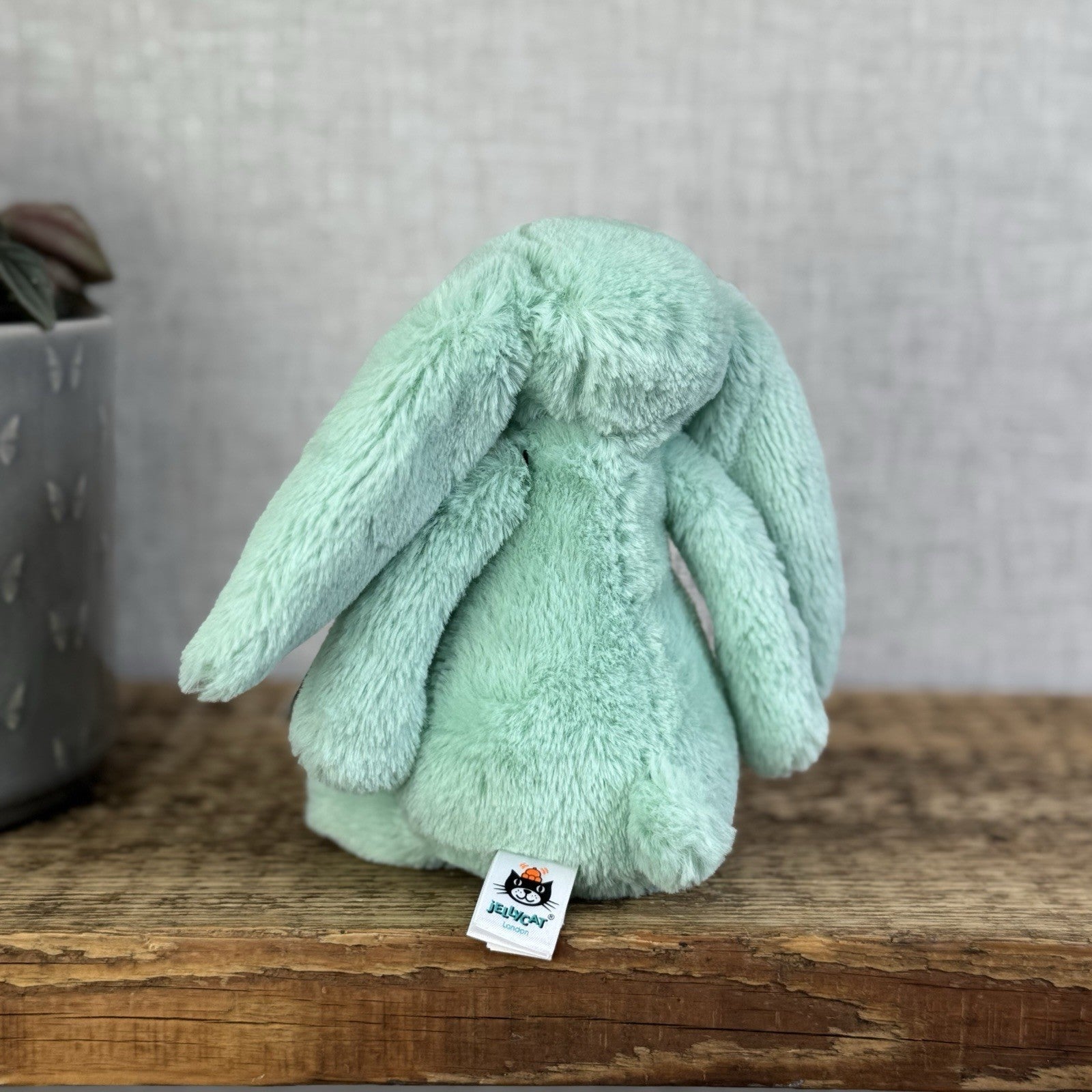 Jellycat Small Bashful Mint Bunny - Green Small Bashful Rabbit Rare, Retired 8"