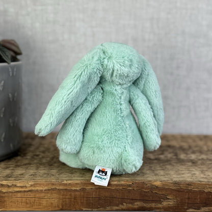 Jellycat Small Bashful Mint Bunny - Green Small Bashful Rabbit Rare, Retired 8"