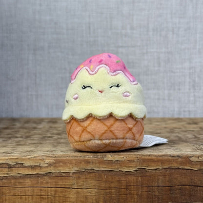 Squishmallow Squishville - Shannon Ice Cream - Tiny Ice Cream Food 2"