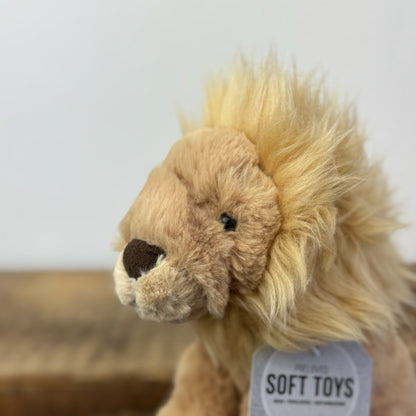 Jellycat Small Leonardo Lion Soft Toy - Small Retired Sitting Lion NWOT 10"