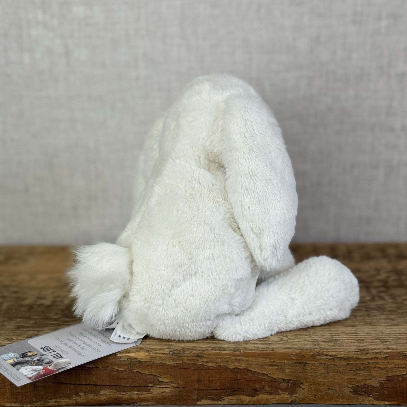 Jellycat SMALL White Smudge Bunny Rabbit - White Company White Bunny Smudge 10”