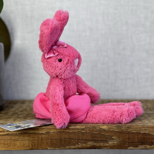 Jellycat Tutu Lulu Strawberry Bunny - Brightest Pink Rabbit In Tutu With Bow 10”