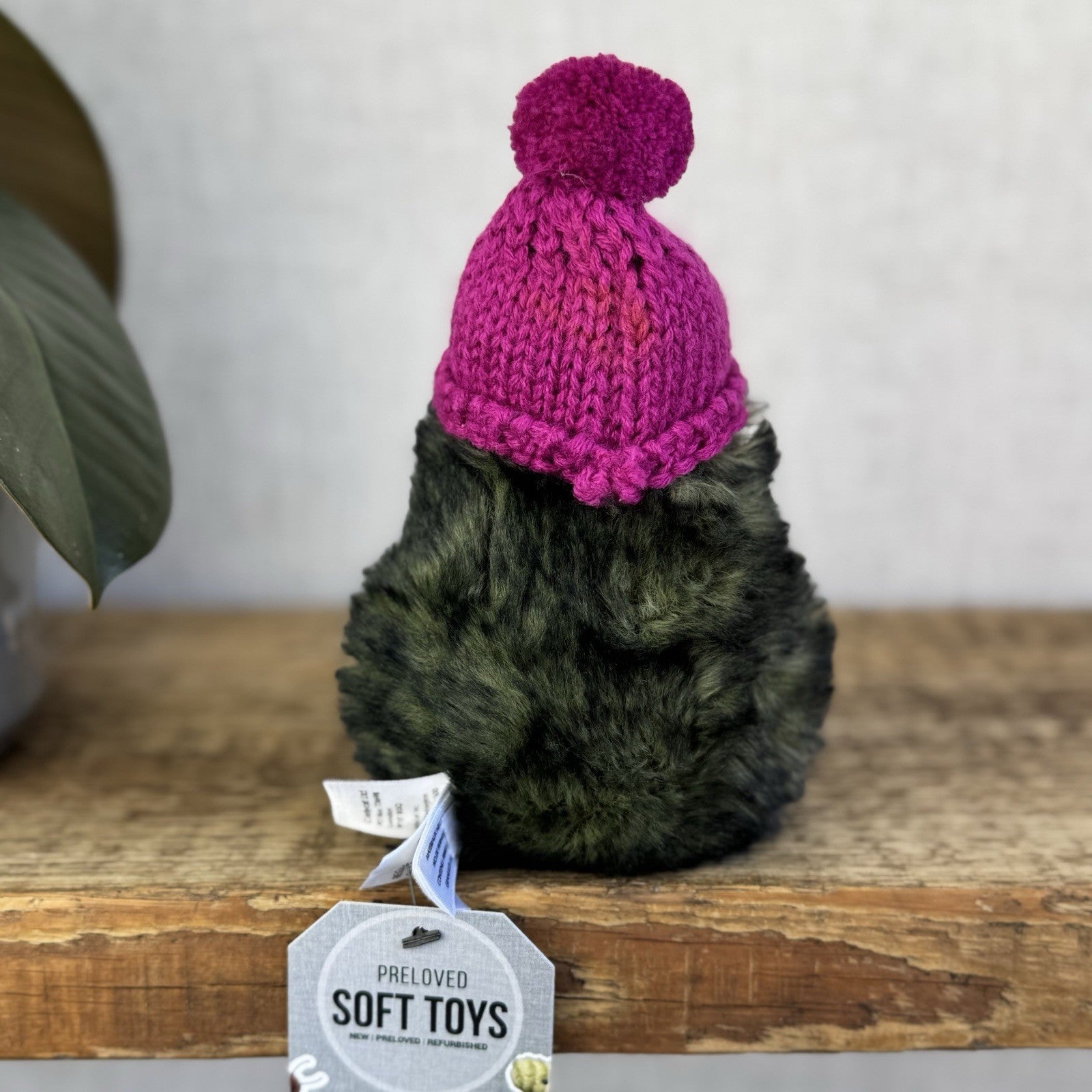 Jellycat Fuscia Cozi Amuseable Avocado - Soft Avocado With Purple Beanie Hat 6"