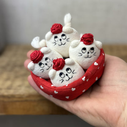 Jellycat Nesting Kitty Beans - Vintage Jellycat (Repaired, Partial Tag) Mini 3”