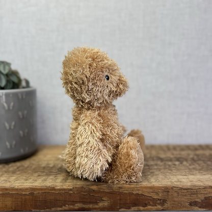 Jellycat Jellykitten Vintage Bear Chime - Raggedy Roo Golden Bear Chime NWOT