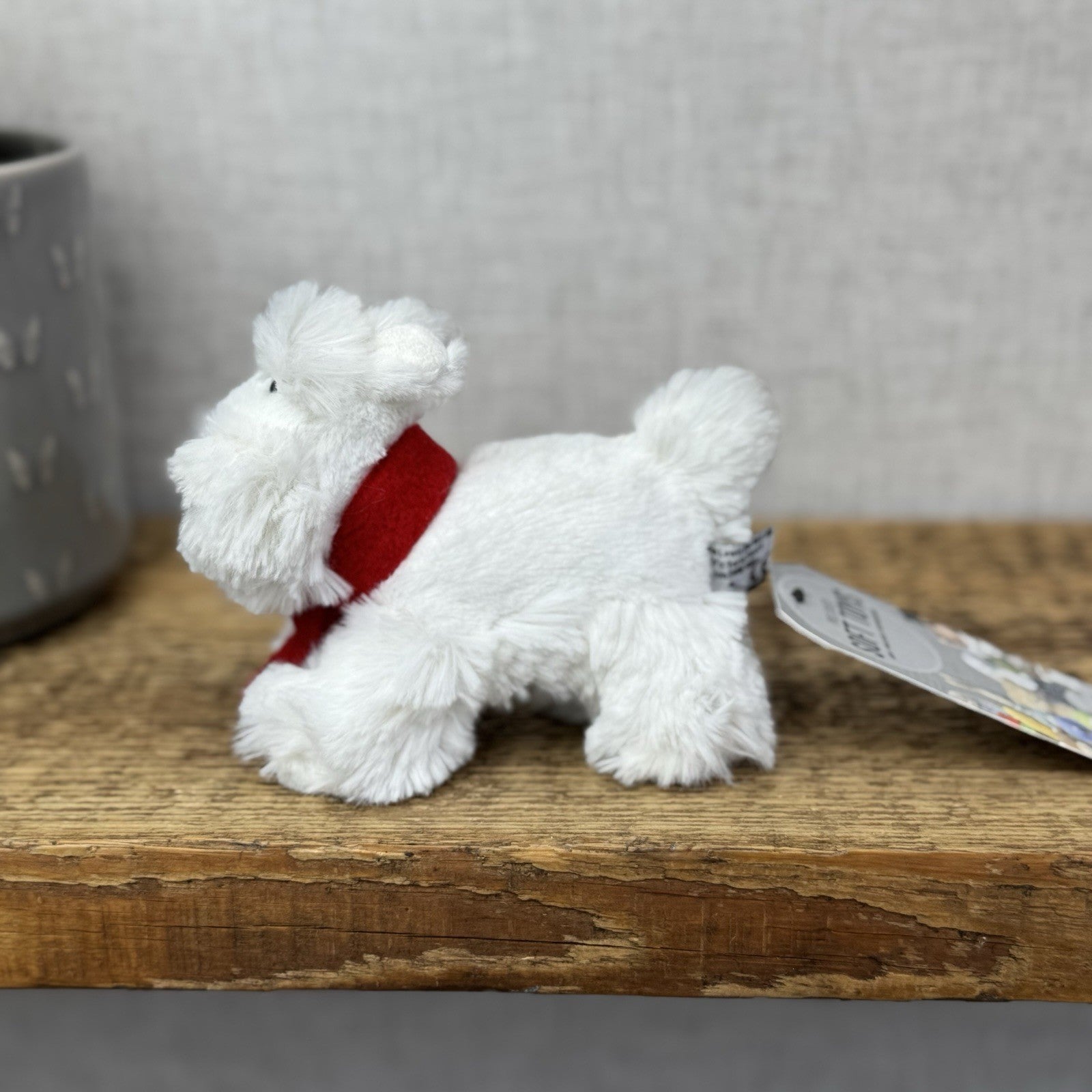 John Lewis Tiny Terrier Christmas Puppy 5” (Jellycat Collaboration) Small Puppy