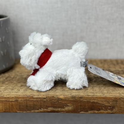 John Lewis Tiny Terrier Christmas Puppy 5” (Jellycat Collaboration) Small Puppy