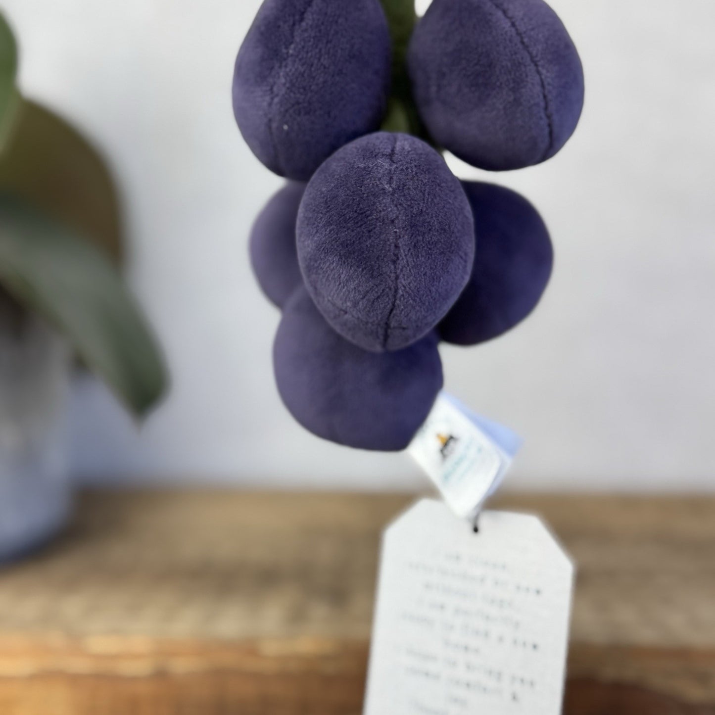 Jellycat Fabulous Fruit Grapes - Soft Toy Grapes Beanie Food Play One Size 6”