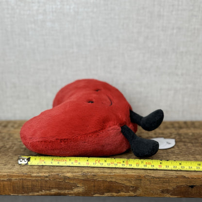 Jellycat Amuseable Red Heart - Larger Heart Beanie Plush Valentine 8" New
