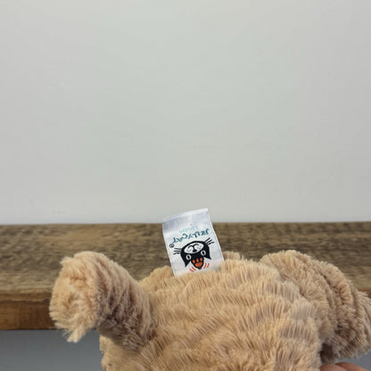 Jellycat Fuddlewuddle Puppy Medium - Light Brown Beige Dog (First Edition) 8"